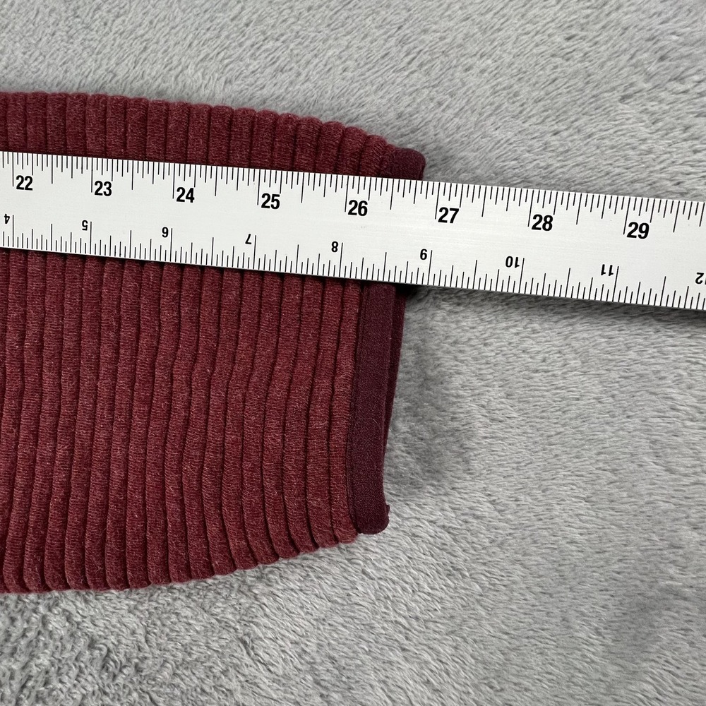 Gerry Sweatshirt Mens XL Red Snap Henley Mock Neck Lined Pockets Pullover Fleece - Picture 13 of 14